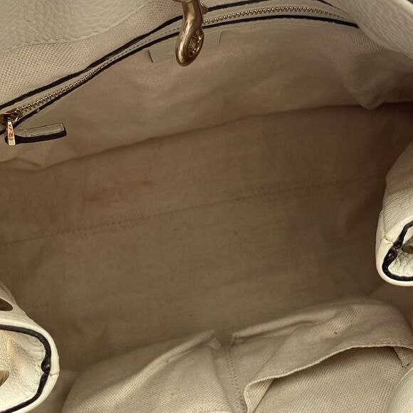 Gucci Soho Medium Leather Tote in Ivory - Picture 9 of 16